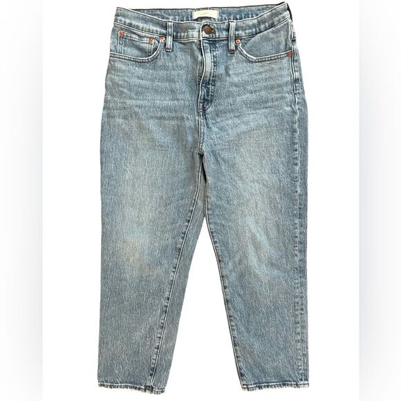 MADEWELL Jeans Size 29 Classic Straight Leg High Rise Cropped Denim - Picture 1 of 6